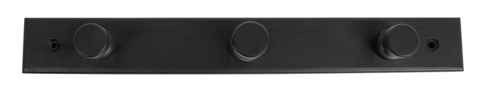 Klädhängare 3 knopp Furu Svart 30 cm Home>it